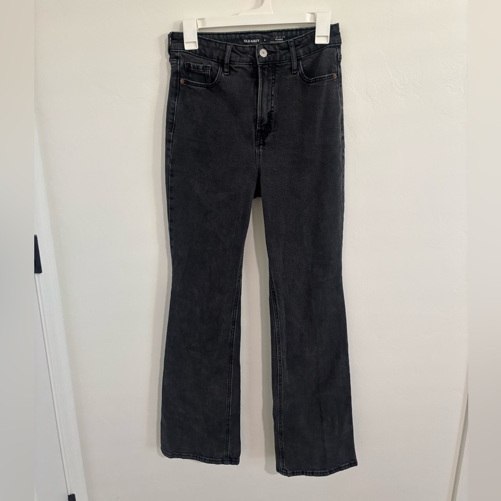 Old Navy Women's Black Flare Jeans